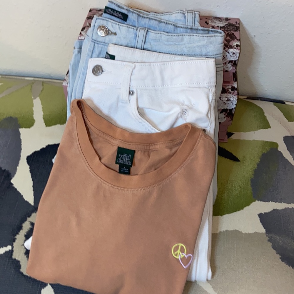Wild fable Jeans & tee shirt